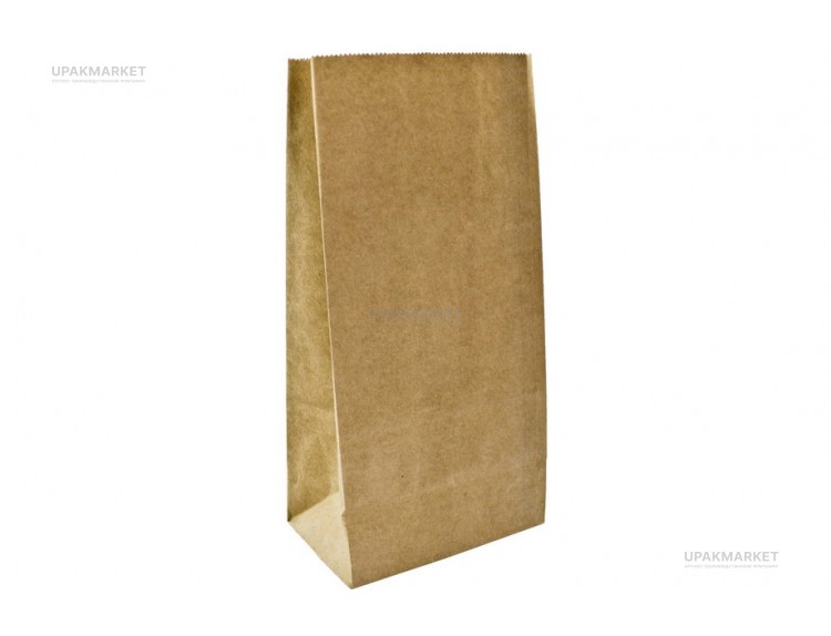 Пакет крафт без ручки б/п 120х80х250 крафт бурый 70г Тек-Пак — UPAKMARKET
