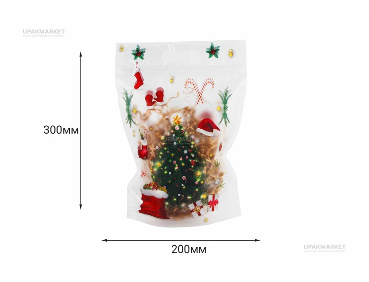 НГ Пакет зиплок 20х30 /5уп х 50шт/ (250шт) МИКС — UPAKMARKET