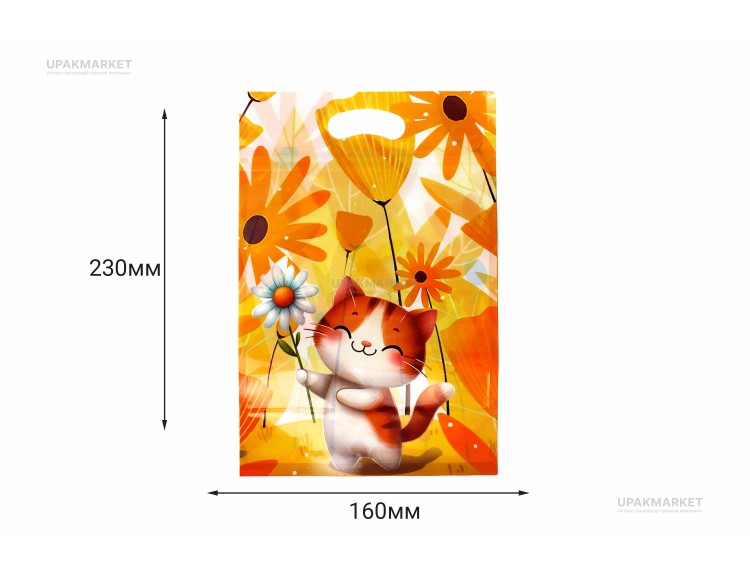 Китай Пакет зиплок 16х23 /5уп х 50шт/ (250шт) Котенок — UPAKMARKET