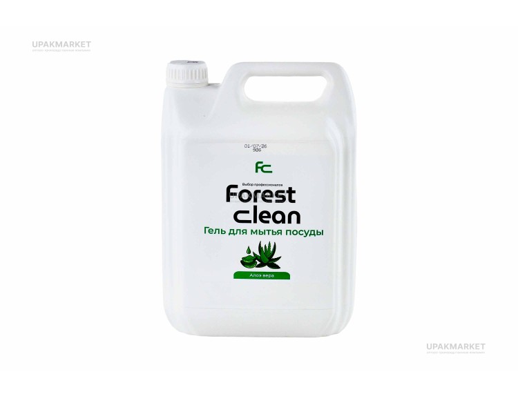 Гель для мытья посуды "Алоэ Вера" 5л канистра Forest Clean — UPAKMARKET