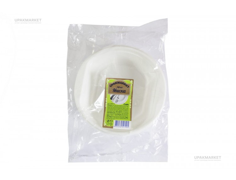 Миска 600мл 6шт. Миксы — UPAKMARKET