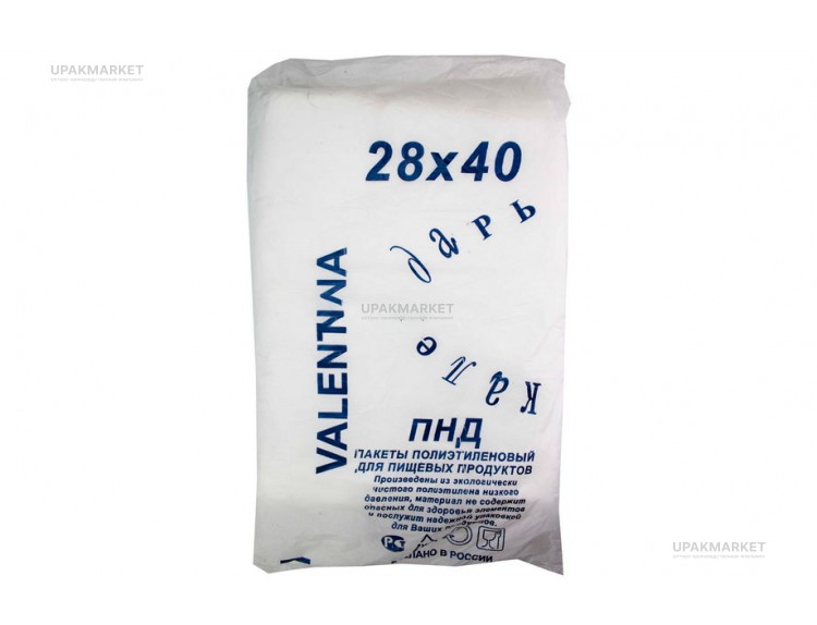 Пакет фасовочный пласт 28х40 Календарь — UPAKMARKET