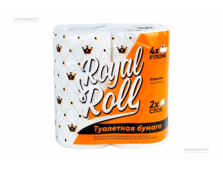 Туалетная бумага ДИВА 2 слоя 15м (4рул) Рояль (9уп) — UPAKMARKET
