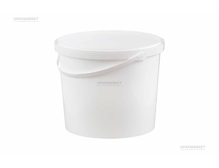 Ведро 5,5л белое /230х195/ Спектр-Пласт — UPAKMARKET