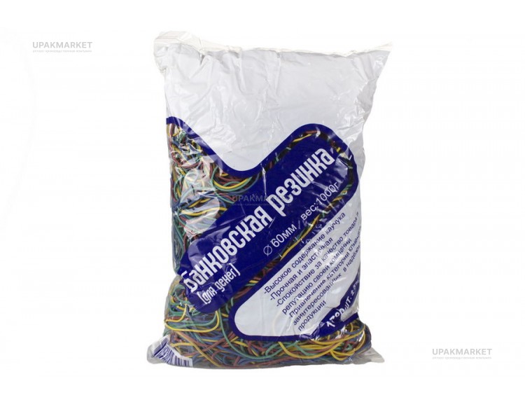 Резинки для денег  1000г (d60) 20кг цветная LINGER — UPAKMARKET