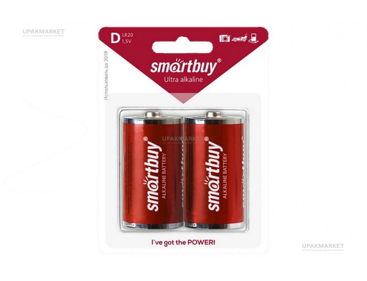 Батарейка LR20/2B Smartbuy — UPAKMARKET