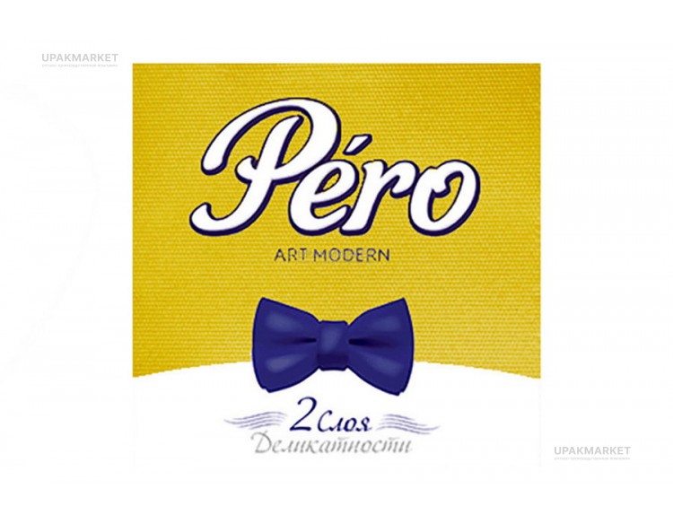 Салфетки 33х33 2-слойн. (PERO Art Modern) 20л/8уп "Желтый" — UPAKMARKET