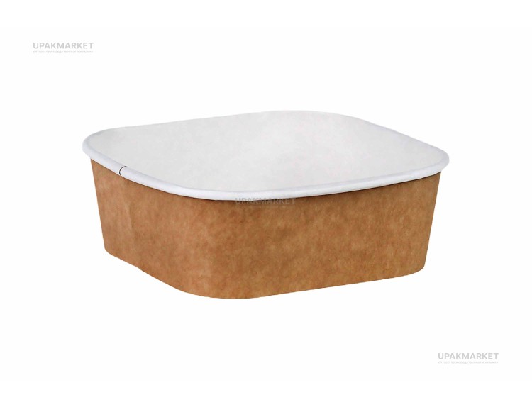 Картонный контейнер универсальный Smart BOWL 690 ДНО 145(124)х145(124)х51мм OSQ (OCQ, OCIQ, ОСК, ОЭСКЬЮ, ОСИКЬЮ) — UPAKMARKET
