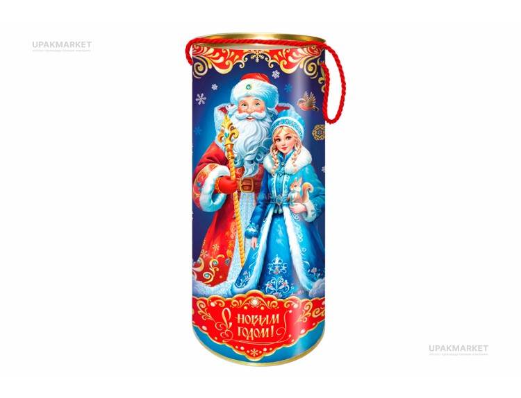 НГ Туба 1500гр СНЕЖНАЯ ПОЧТА d12 х h34см — UPAKMARKET