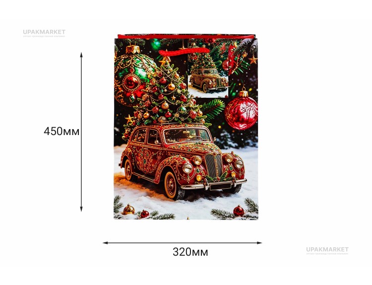 Пакет бумажный НГ 32х45х11см микс — UPAKMARKET