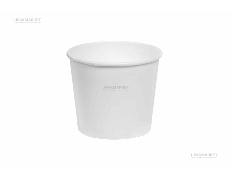 Картонная белая супница Round Bowl 500 ДНО д100(76)х95мм 490мл OSQ (OCQ, OCIQ, ОСК, ОЭСКЬЮ, ОСИКЬЮ) — UPAKMARKET