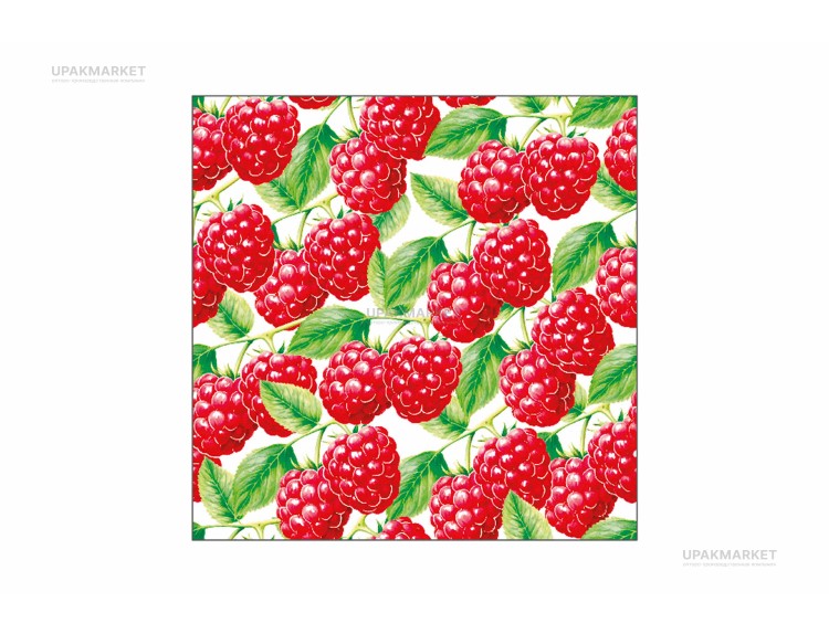 Салфетки 33х33 "Ягода-малина" 3-х сл 20л PERO Prestige — UPAKMARKET