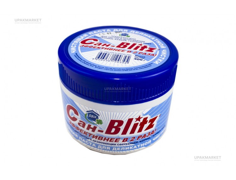 Чистящая паста для деликатной чистки 400гр Домбытхим Сан-Blitz — UPAKMARKET