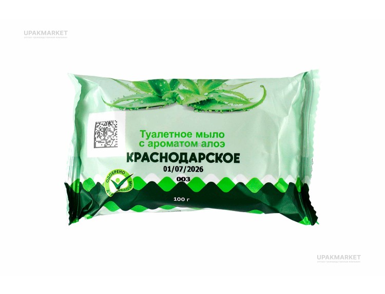Мыло туалетное "Алое" в индивидуальной упаковке 100гр Меридиан ЧЗ — UPAKMARKET