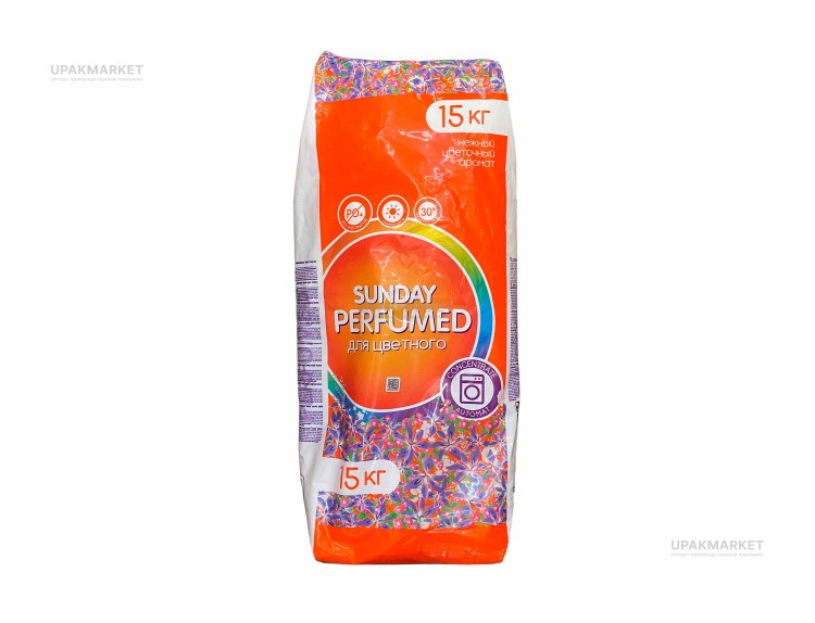 Стиральный порошок 15кг Sunday Для цветного парфюмированный ЧАЙКА ЧЗ — UPAKMARKET
