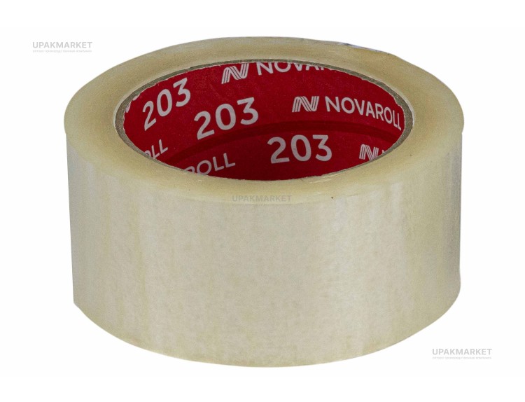 Скотч 48 х 50м №203 прозрачный 40мкм Nova Roll — UPAKMARKET