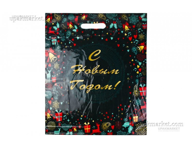 Пакет НГ выруб 45х38 "Праздник года " — UPAKMARKET
