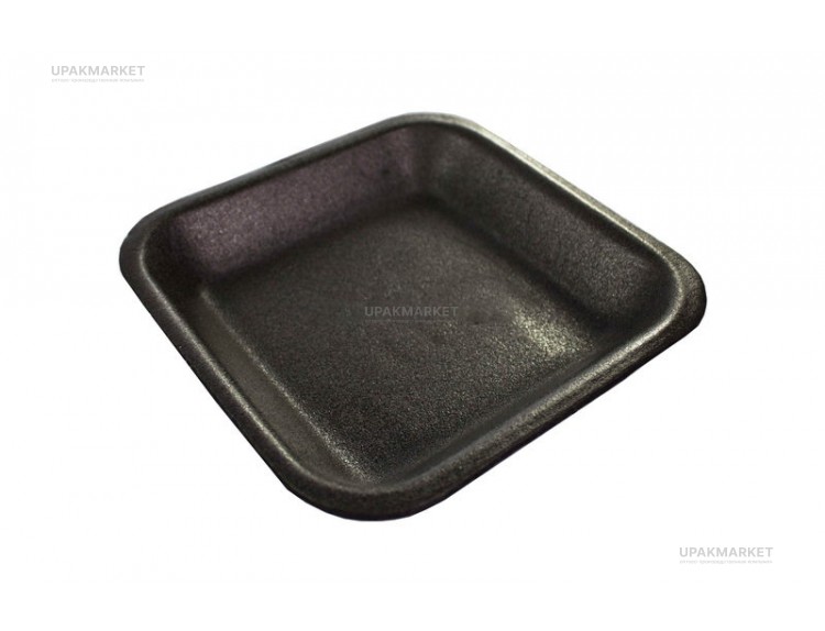 Лоток B-2 черный 133х133х20  Мегапласт — UPAKMARKET