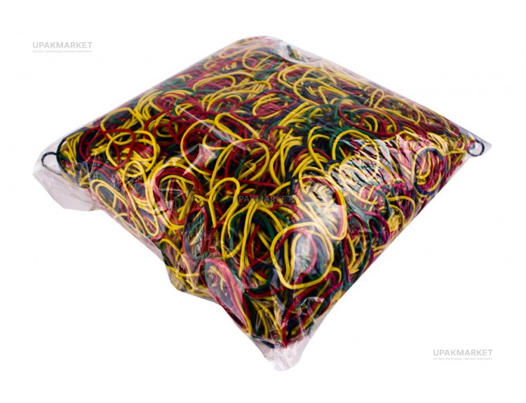 Резинки для денег 1000г (d30) 20кг цветная — UPAKMARKET