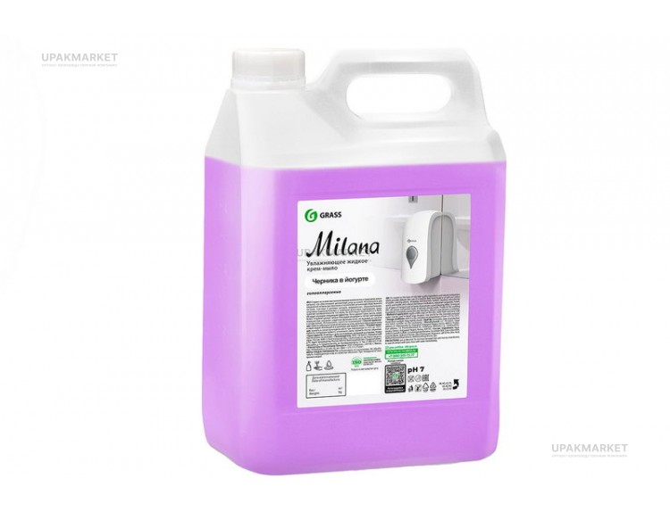 Мыло-крем жидкое "Milana" Черника в йогурте 5л GraSS — UPAKMARKET
