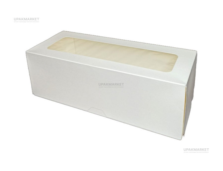 Контейнер под десерт с окном Cake Roll 300х120х100 OSQ (OCQ, OCIQ, ОСК, ОЭСКЬЮ, ОСИКЬЮ) — UPAKMARKET