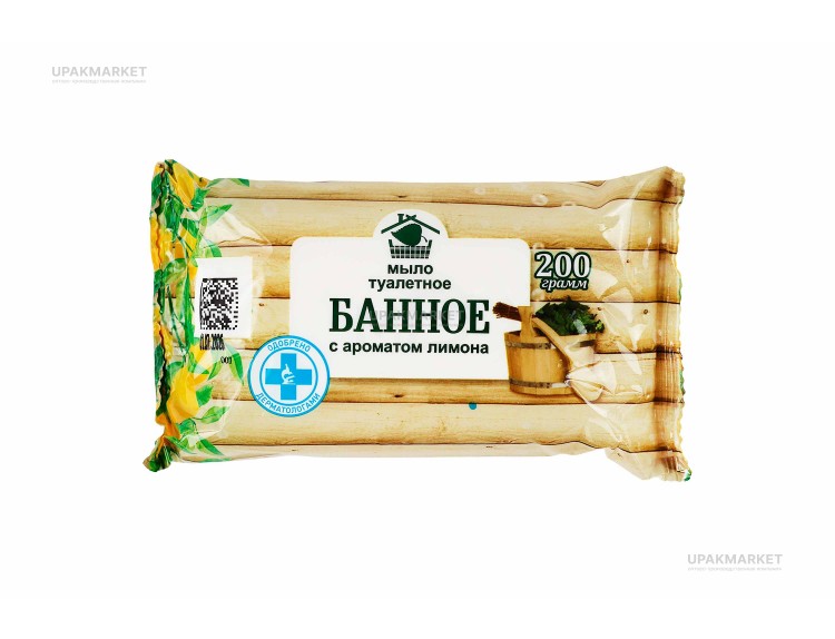 Мыло "БАННОЕ" ГОСТ 200гр в индивидуальной упаковке Меридиан ЧЗ — UPAKMARKET