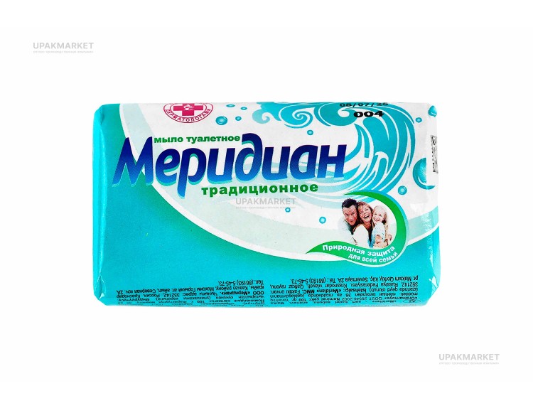 Мыло туалетное Традиционное 100гр в бумажной индивидуальной упаковке Меридиан ЧЗ — UPAKMARKET