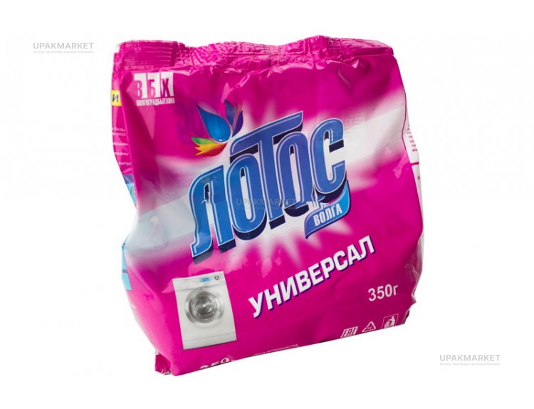 Стиральный порошок 350гр универсал полиэтилен  Волгоградбытхим Лотос-Волга — UPAKMARKET