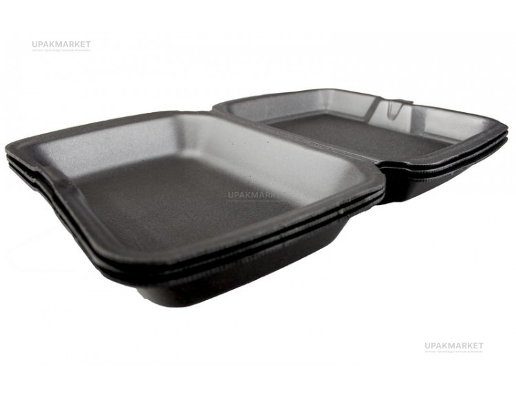 Ланч бокс LB-MAX-1 черный /255х190х70/ Мегапласт — UPAKMARKET