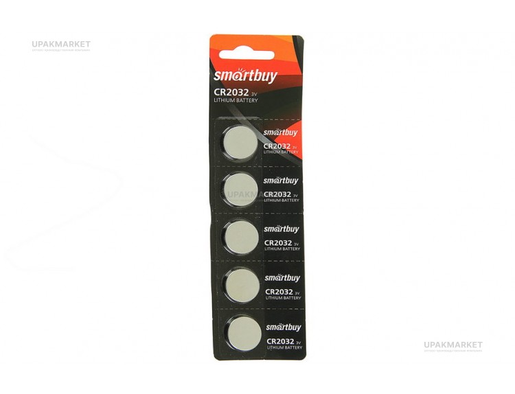 Батарейка CR2032/5B Smartbuy — UPAKMARKET