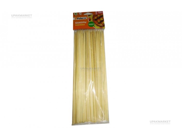Стек 25см (Палочки для шашлыка) PATERRA /50уп х 100шт/ — UPAKMARKET