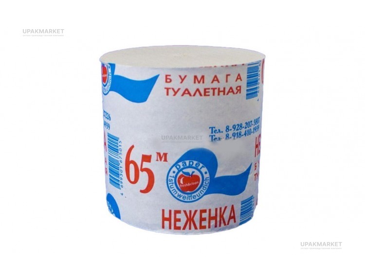 Туалетная бумага Неженка маленькая 65м — UPAKMARKET