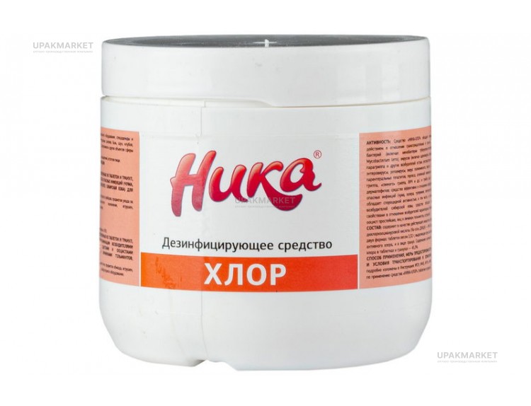Дезинфицирующее средство «Ника-Хлор» 0,3кг (100таб) НИКА — UPAKMARKET