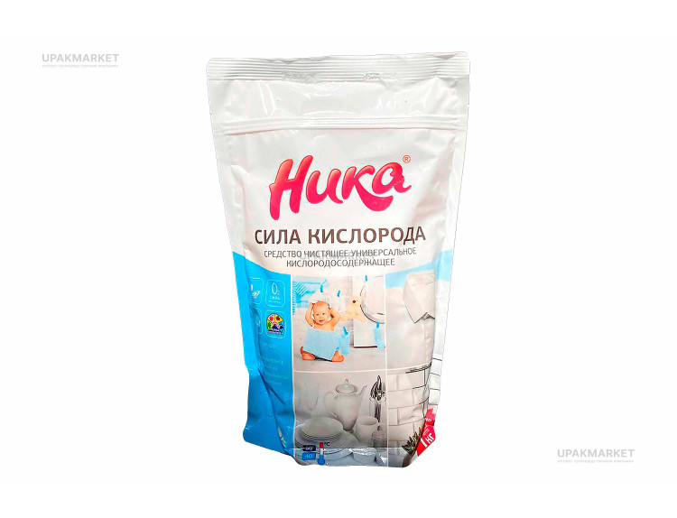 Кислородный отбеливатель "Сила кислорода" пятновыводитель универсальный 1кг Ника — UPAKMARKET