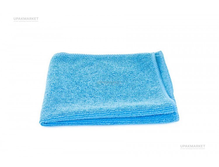 Салфетка из микрофибры 30х30 синяя ГОРНИЦА — UPAKMARKET