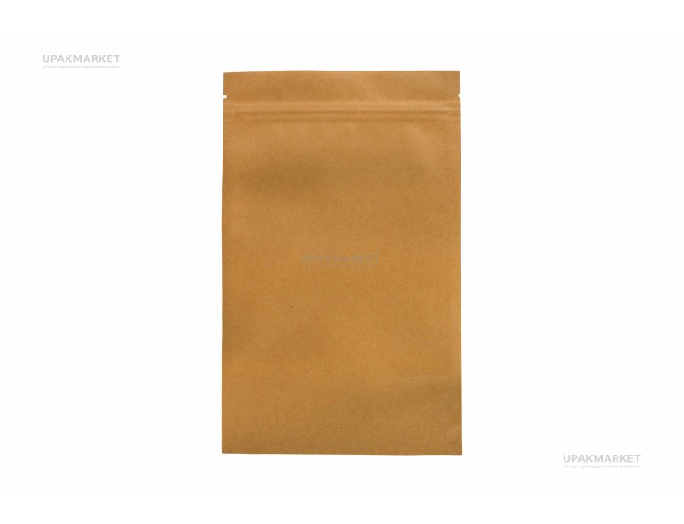 Пакет бумажный дой-пак 110х185 (30х30) с окном 100мм — UPAKMARKET