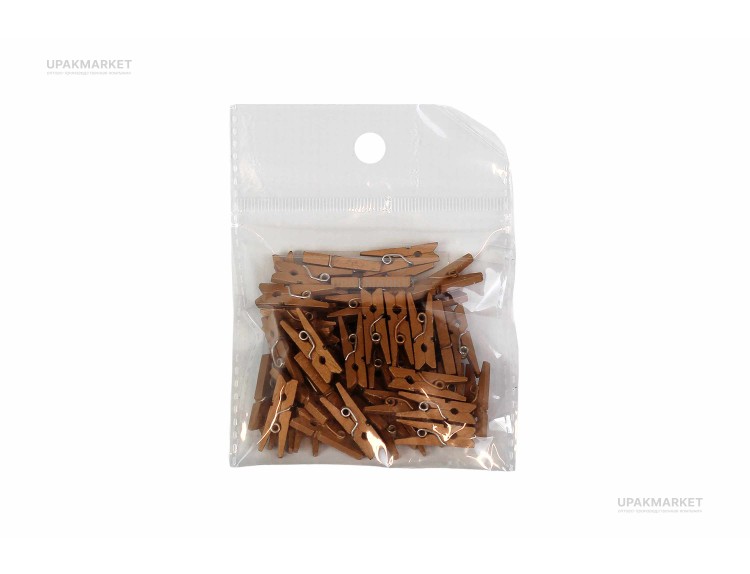 Пика "Прищепки золотые" 2,5см 50шт AVIORA — UPAKMARKET