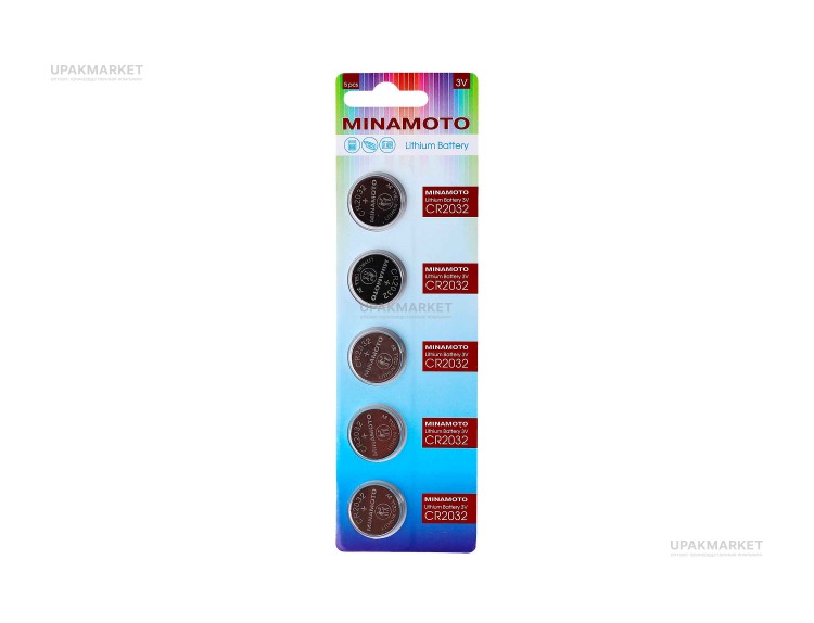 Батарейка MINAMOTO CR-2032/5card — UPAKMARKET
