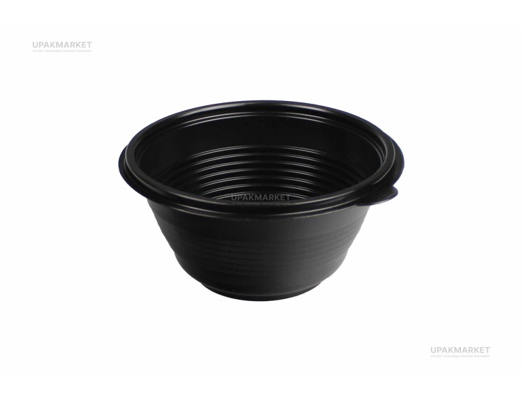 Тарелка ПР-МС-500 (PP) черное — UPAKMARKET
