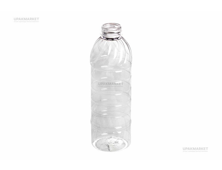 Банка ПЭТ 1,0л "Сок" черная/белая крышка №38 — UPAKMARKET