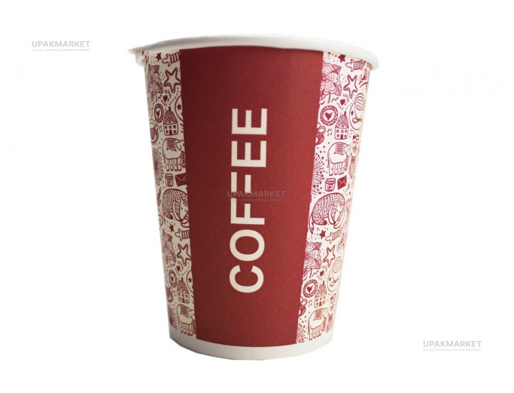 Стакан бумажный 250мл 80мм ГН Coffee Л-ПАК 50 шт*20уп (1000шт) — UPAKMARKET