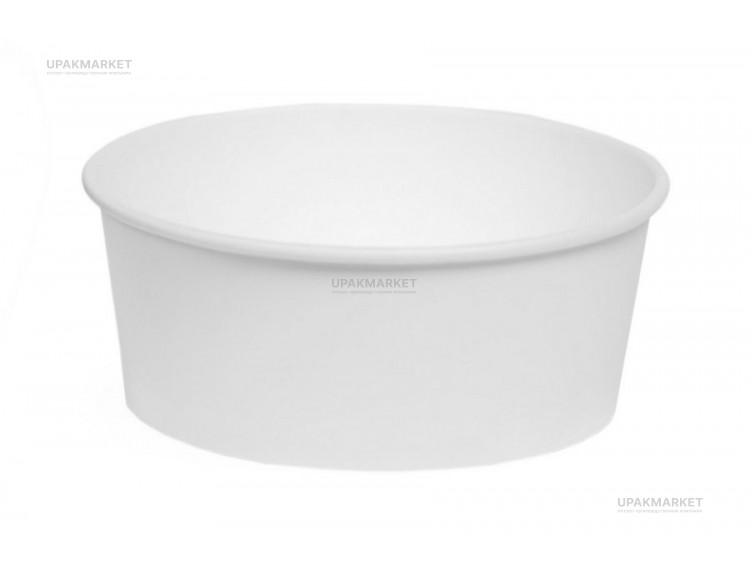 Емкость круглая Round Bowl 750 дно белая 150(128)х60мм вместимость 600мл OSQ (OCQ, OCIQ, ОСК, ОЭСКЬЮ, ОСИКЬЮ) — UPAKMARKET