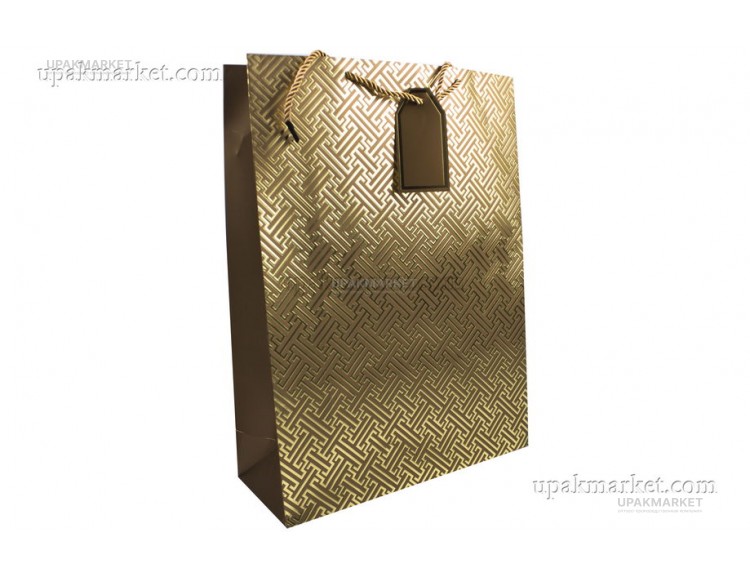 Бумажный пакет 42х31х12 "Люкс" — UPAKMARKET