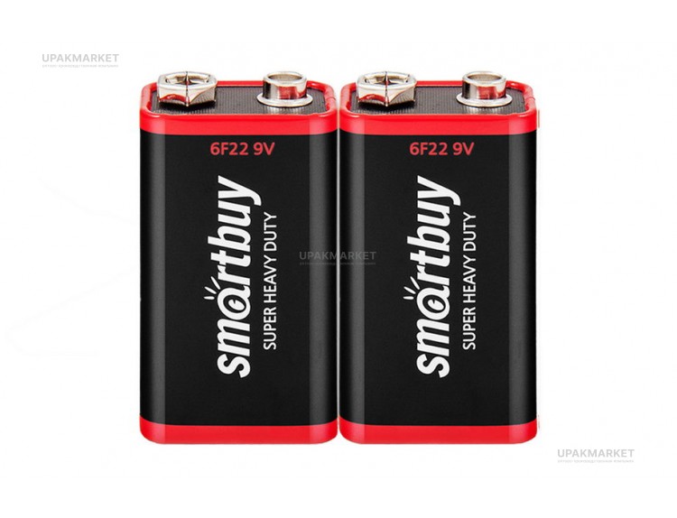 Батарейка 6F22/1S крона Smartbuy — UPAKMARKET