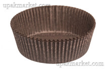 ОСК форма бум Тарталетка круг 60х25мм коричневая (15000шт)