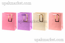 Пакет бумажный подарочный 18х23х10см Люкс роза микс