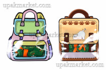 Пакет подарочный 16х21 Ранец