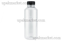 Банка ПЭТ 0,450 "Детокс" + черная крышка №38 ФРЕШ круглая (Хорека)