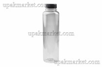 Банка ПЭТ Детокс 0,500 (100 шт) + черная крышка №38 ФРЕШ круглая (Хорека)																							