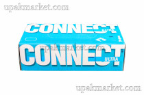 Перчатки нитриловые неопудренные смотровые L голубые CONNECT BLUE NITRILE ULTRA /10х200шт/ 